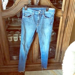 Rag &bone high rise ankle length skinny jean